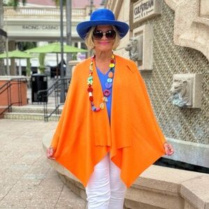 NEW Do Everything With Love Two Way Wrap Orange - Preppy & Cozy